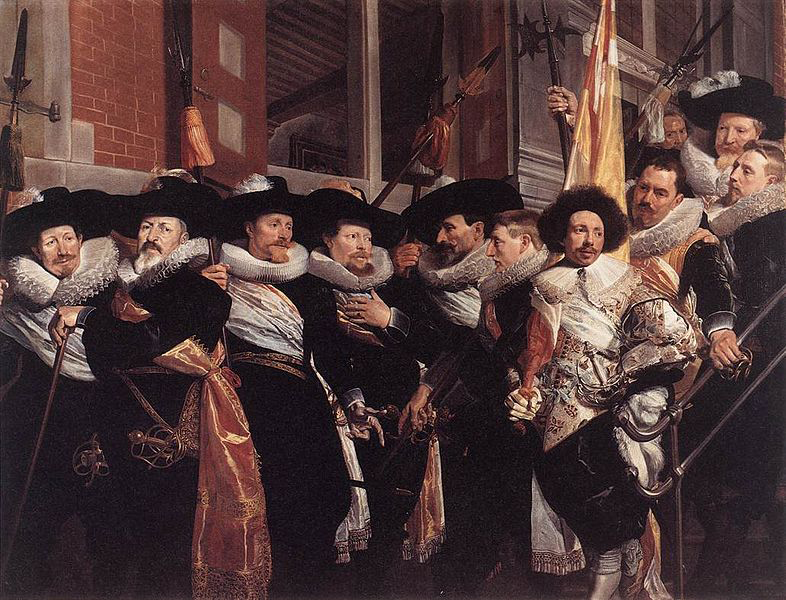 Officers and sergeants of the St Hadrian Civic Guard on their retirement in 1630